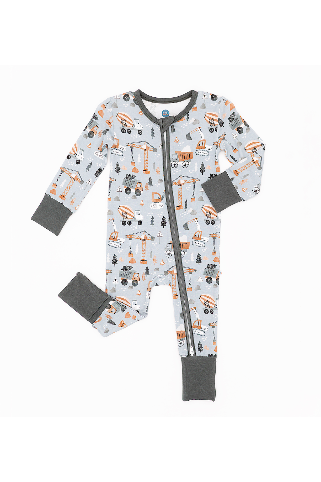 Bamboo One Piece Zip Pajama - Mason