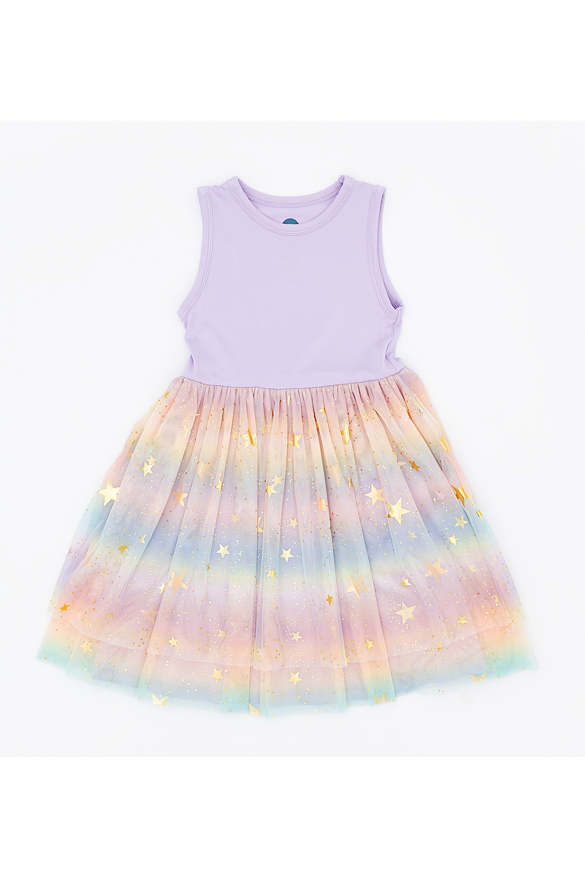 PREORDER! Bamboo Tulle Dress - Rainbow Ombre Twinkle