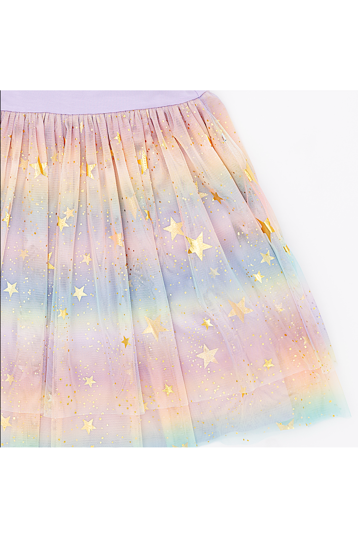 PREORDER! Bamboo Tulle Dress - Rainbow Ombre Twinkle
