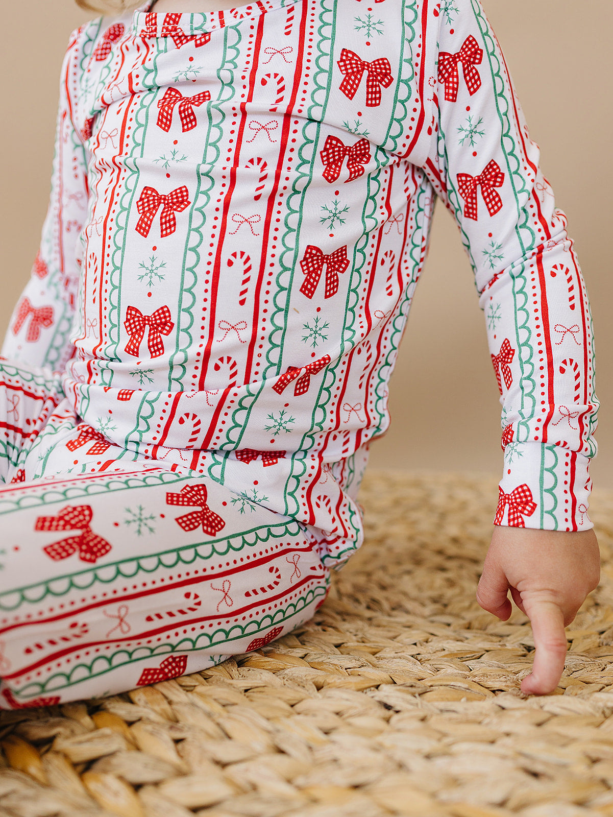 Bamboo Two Piece Set | Retro Candy Cane