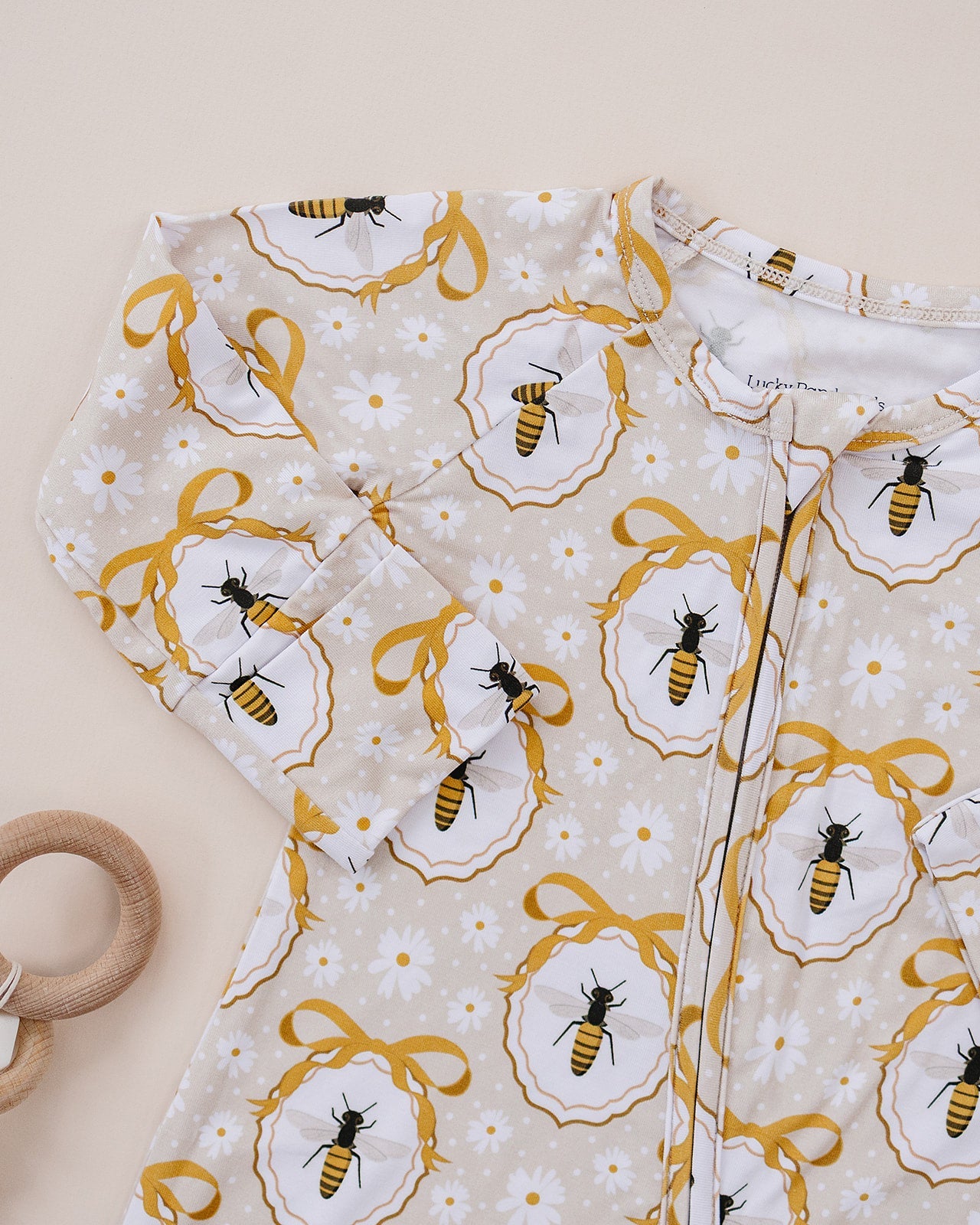Bamboo Zip Romper | Honey Bee