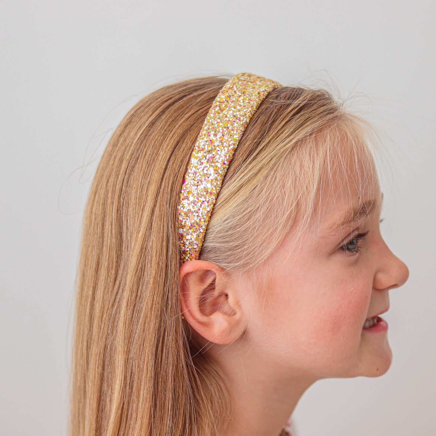 Gold Chunky Glitter Headband