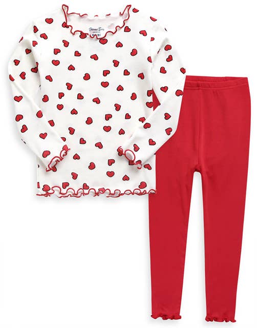 Little Hearts Long Sleeve Modal PJs