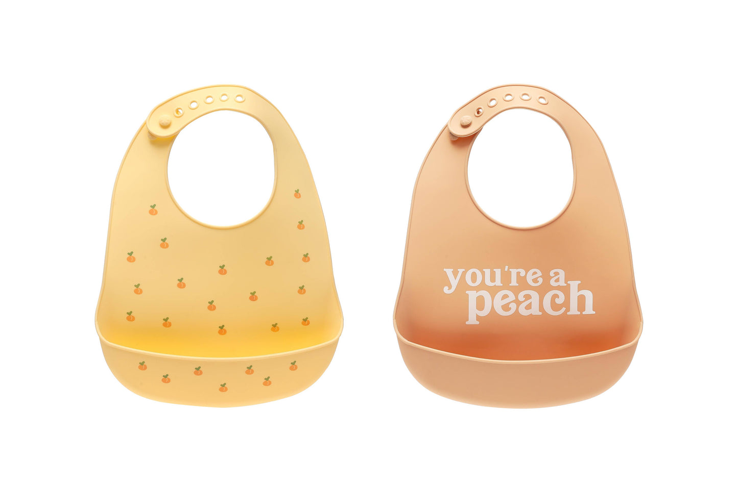 You’re a Peach Bib Set