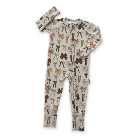 Bows Zipper Romper