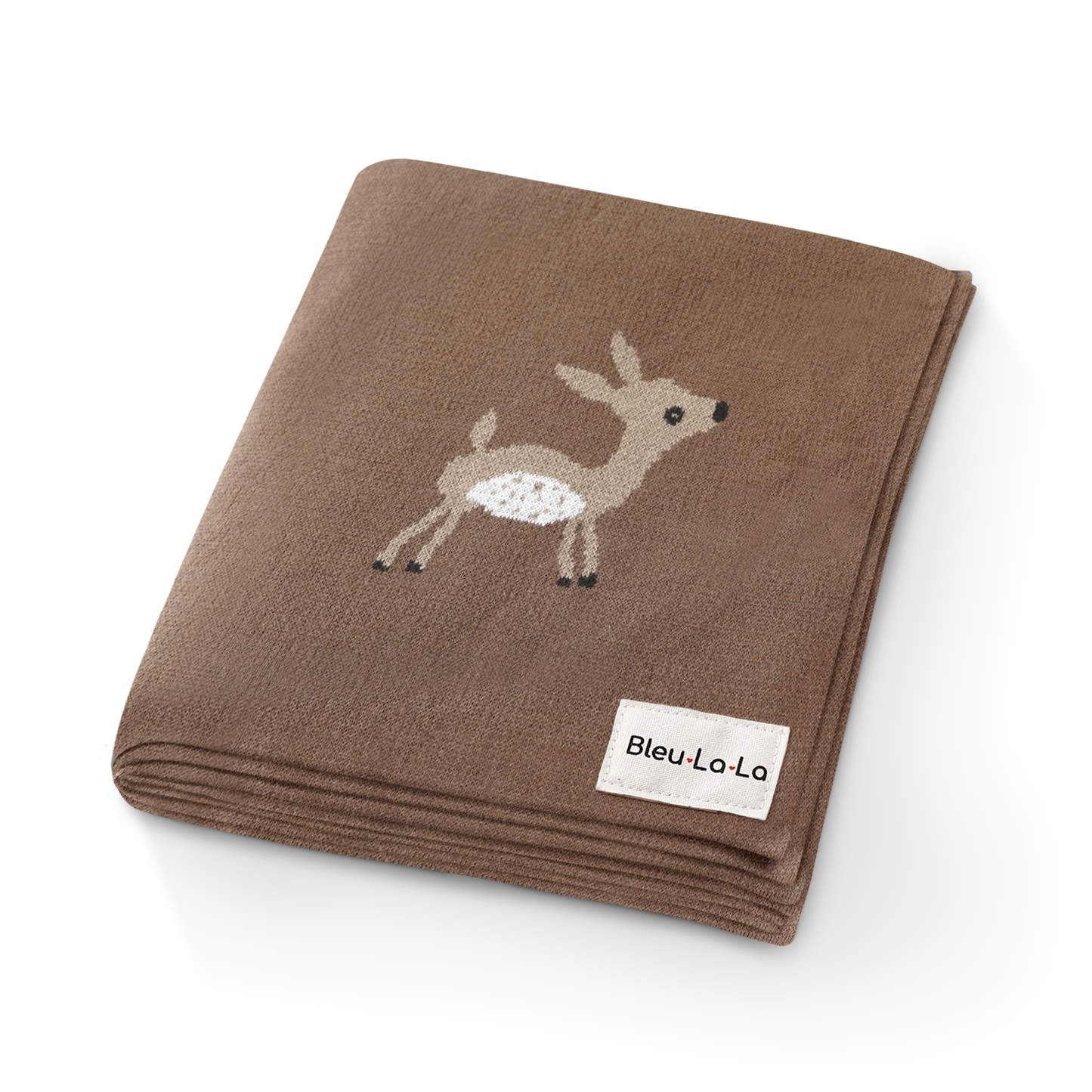 100% Luxury Cotton Baby Blanket - Deer: Sage