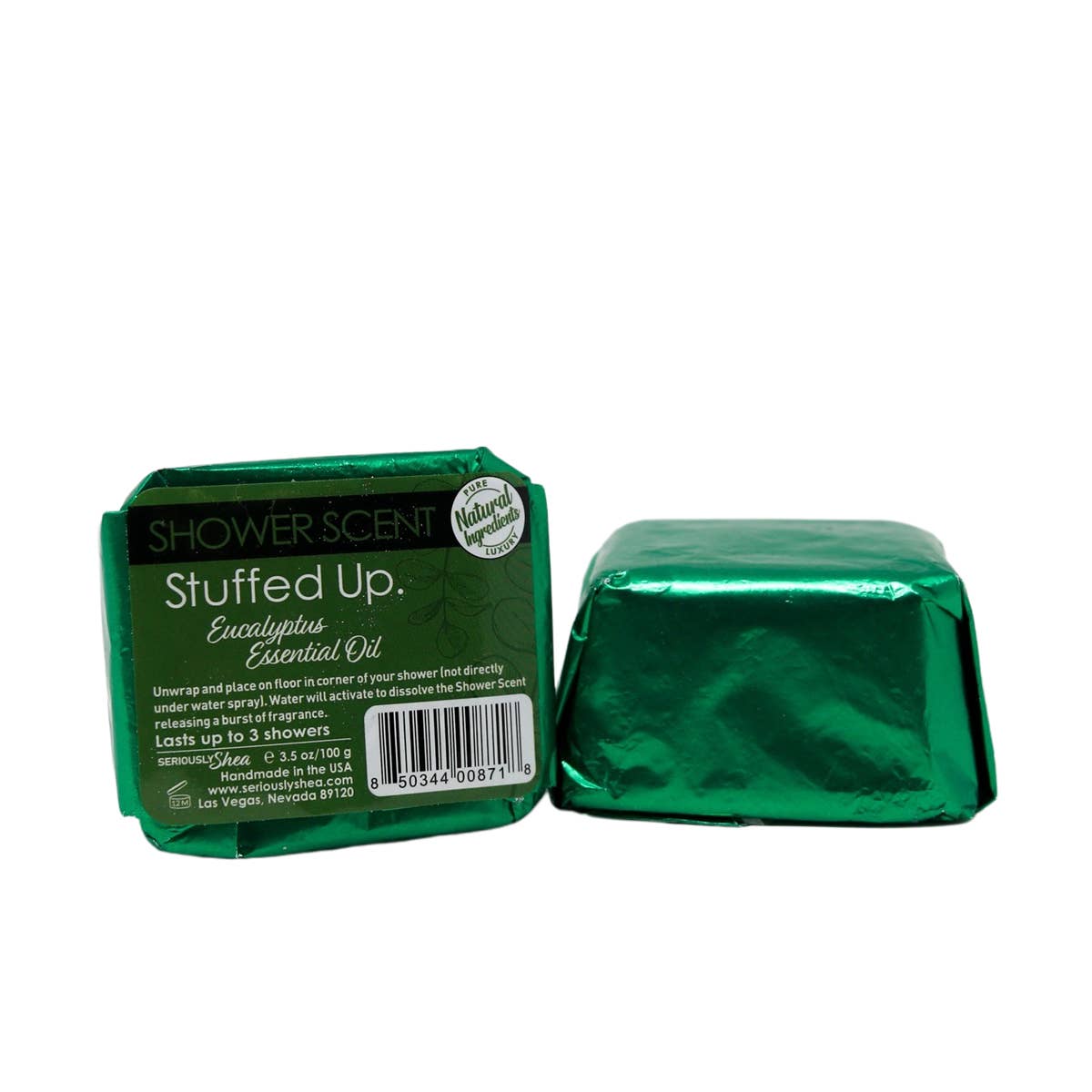 Extra Large Shower Steamers- Stuffed Up (Eucalyptus)