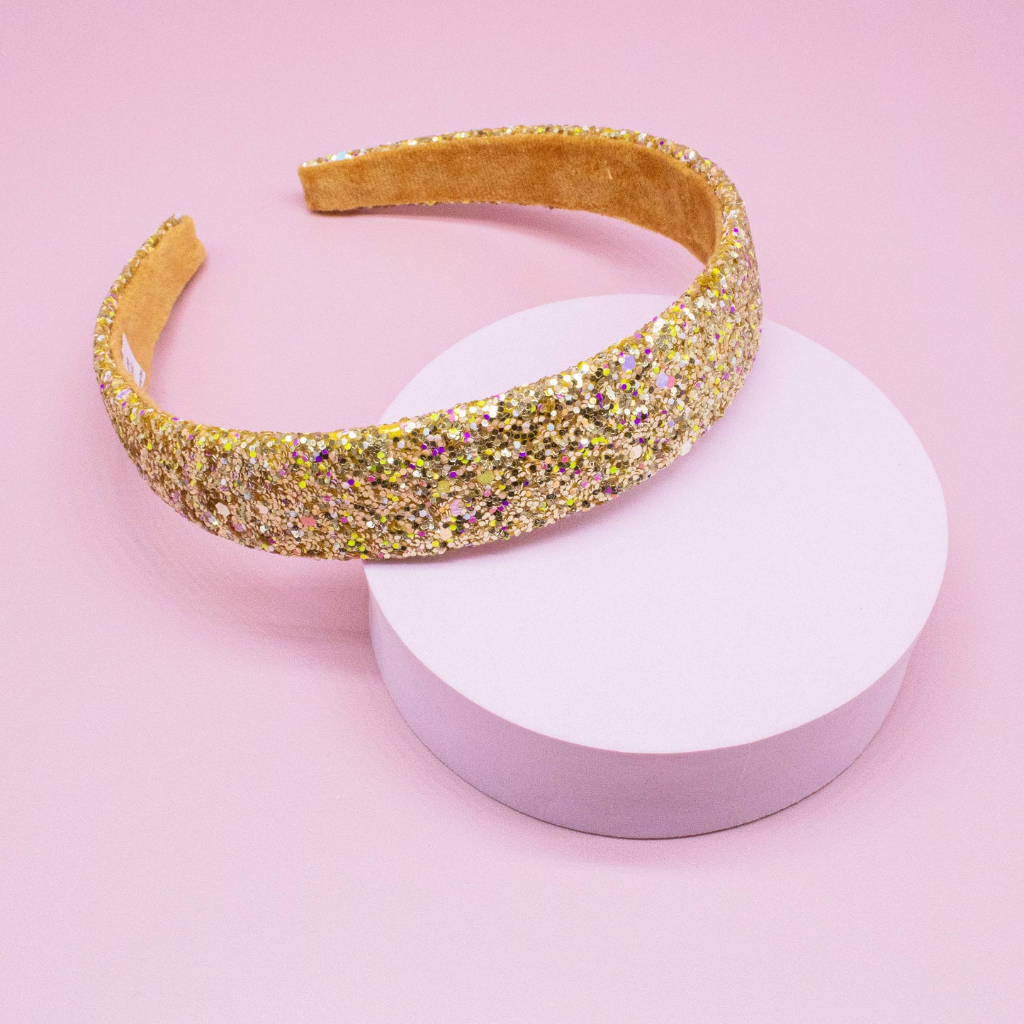 Gold Chunky Glitter Headband