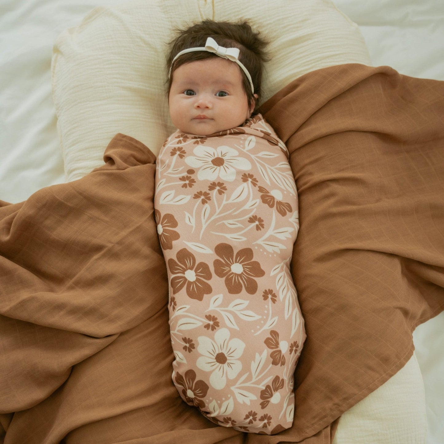 Dust & Petal Stretch Swaddle Blanket