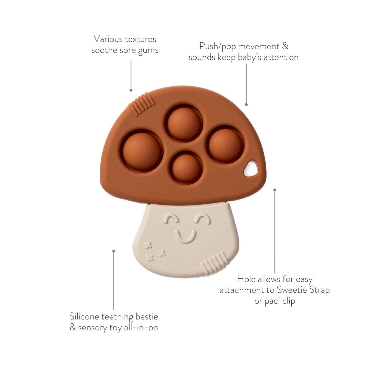 Itzy Pop Sensory Popper Toy: Mushroom