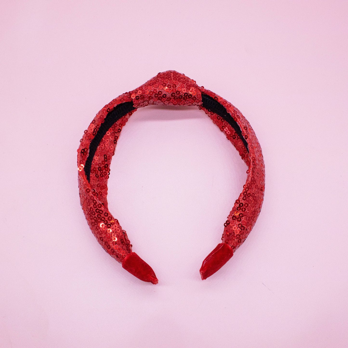 Red Sequin Knot Headband