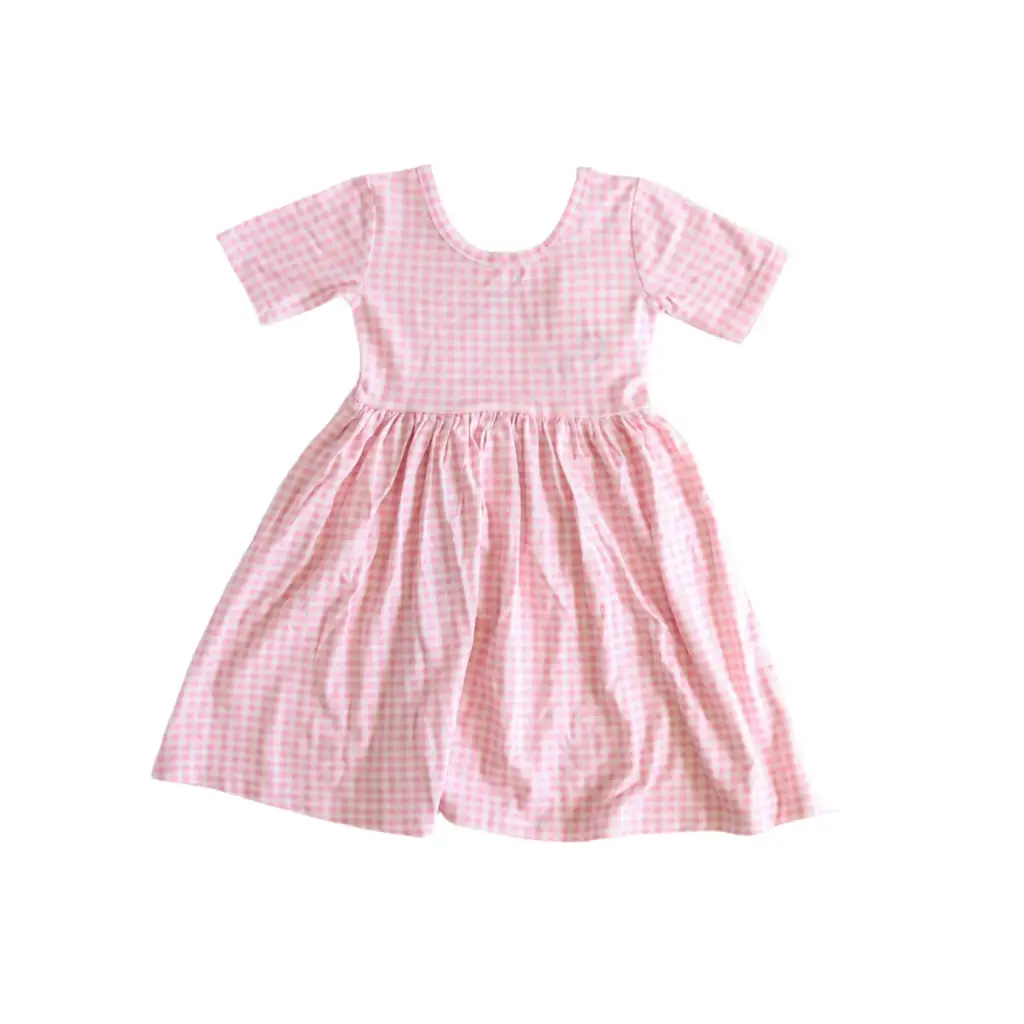 Gingham All Day Twirl Dress