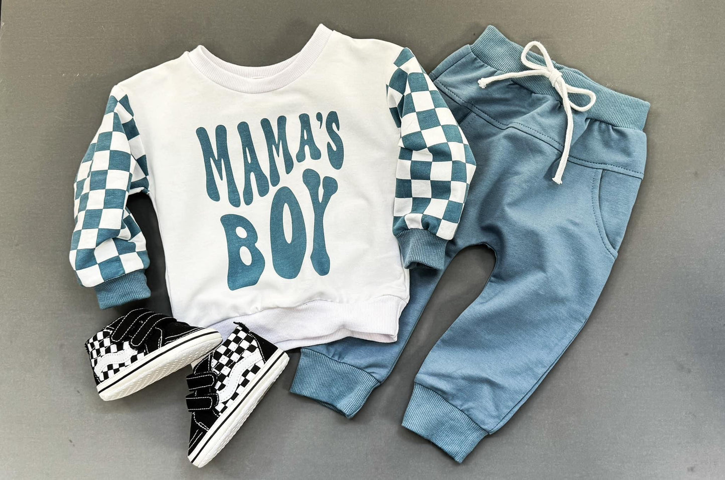 Mama’s Boy Checkered Set