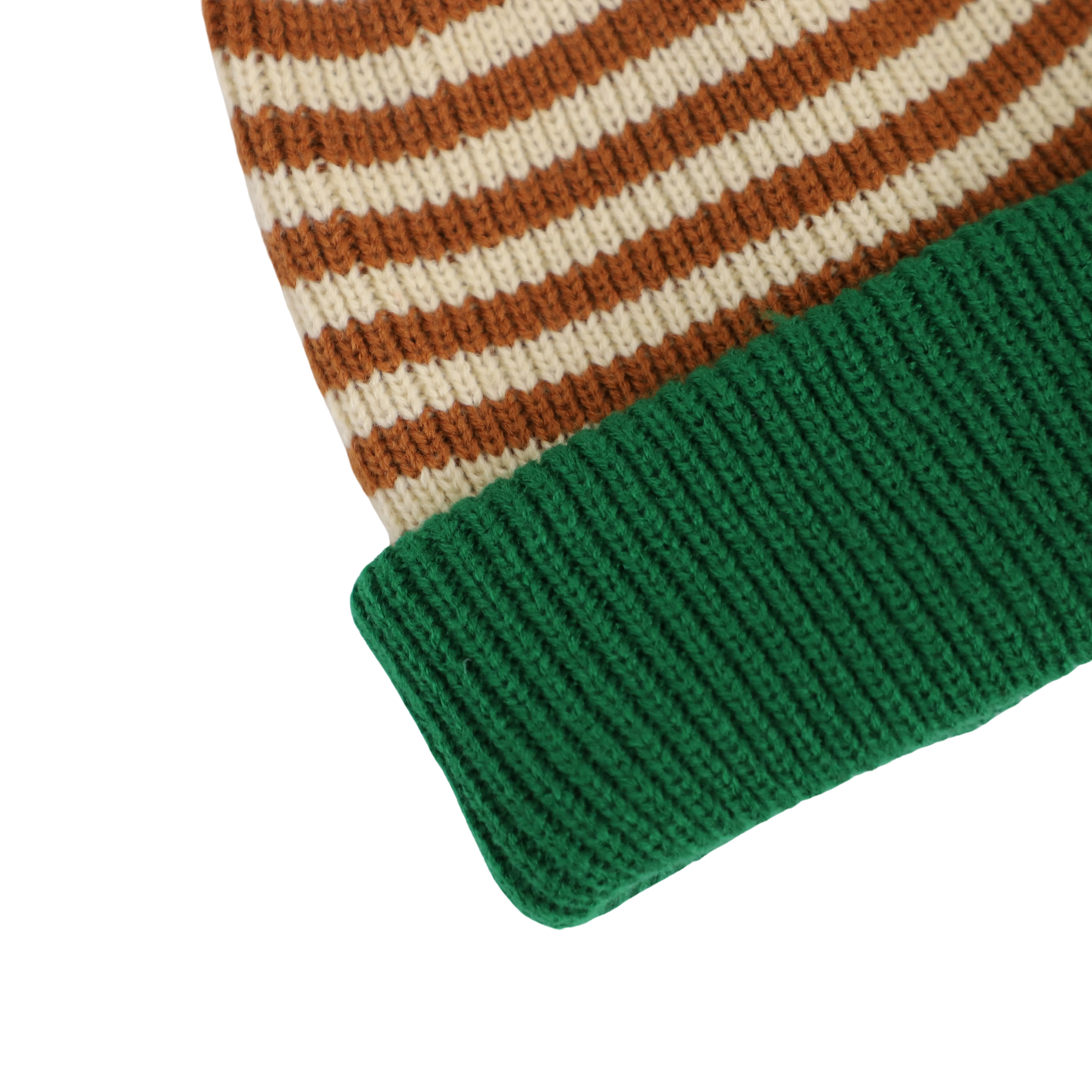 Thick Knit Striped Beanie