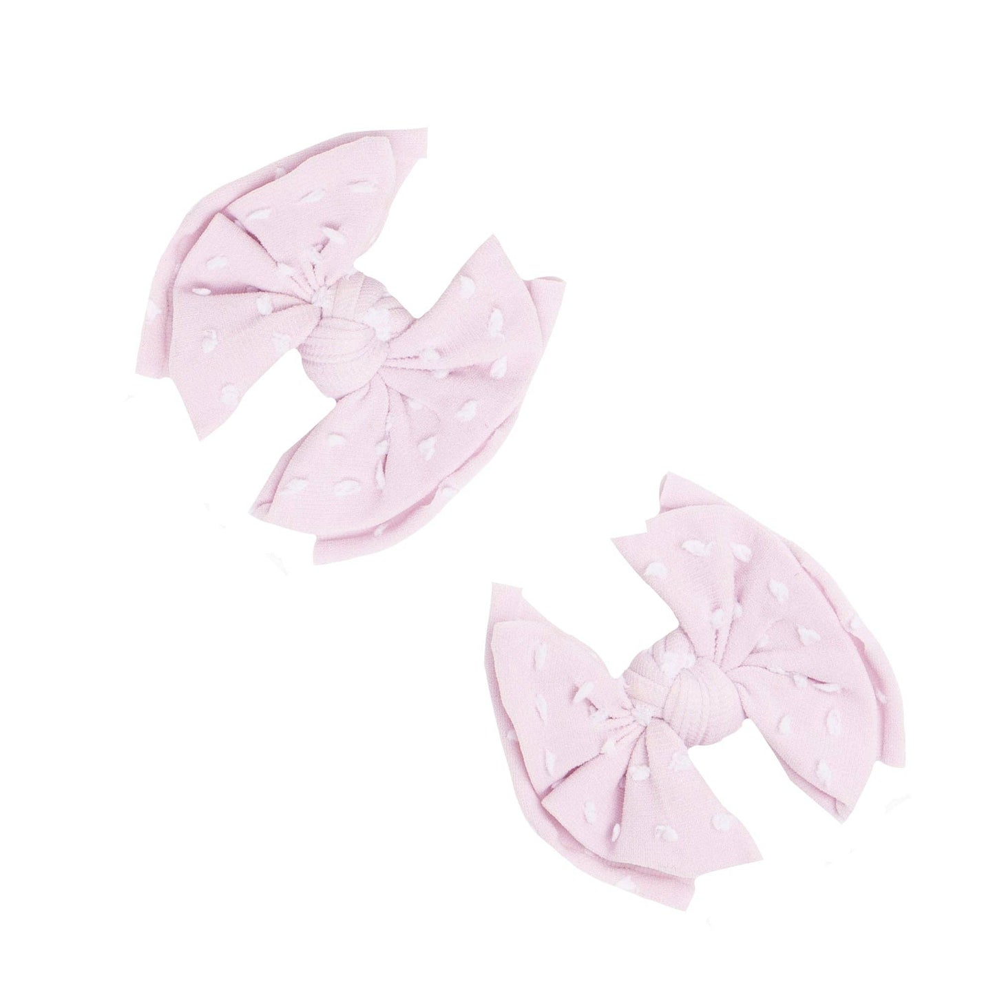 Baby Bling Bows - 2PK BABY SHAB CLIPS: thistle dot