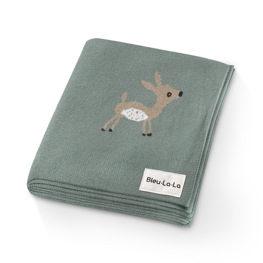 Baby Blanket Sage Deer