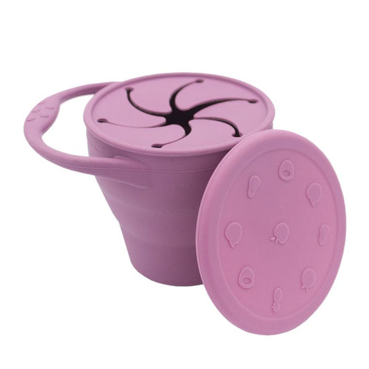 Silicone Collapsible Snack Cup - Grape