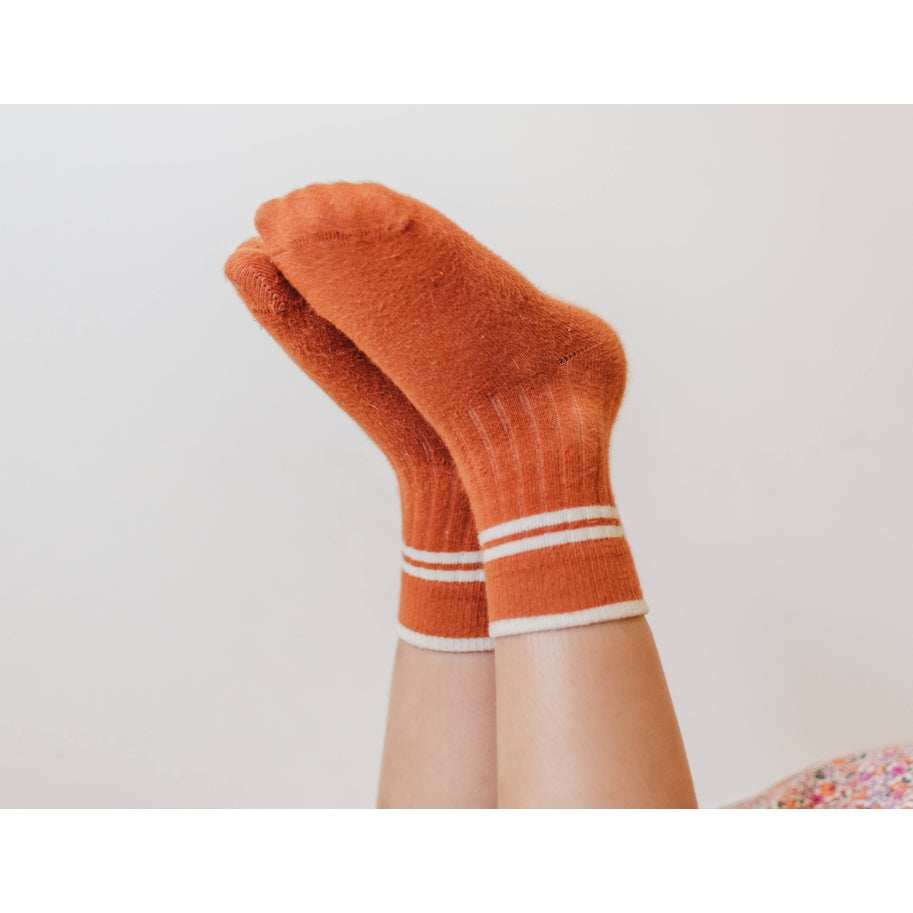 Striped Sock Burnt Orange