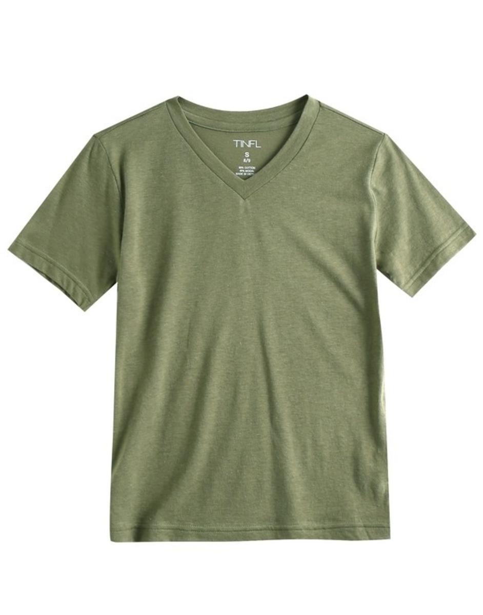 V-Neck Shirt - Army Green