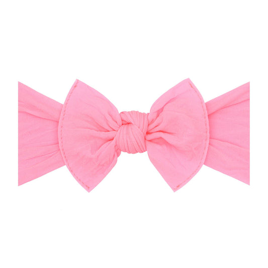 Baby Bling Bows - KNOT: neon pink-a-boo