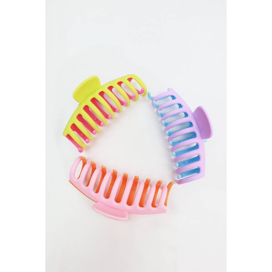 Two Tone Round Hair Claw