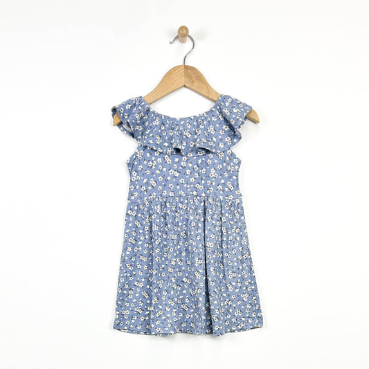 Blue Floral Spring Dress
